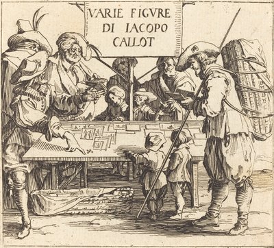 Frontispice til Varie Figur, ca. 1621. af Jacques Callot