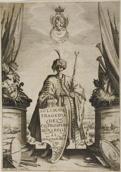 Frontispice, fra Solimano af Jacques Callot