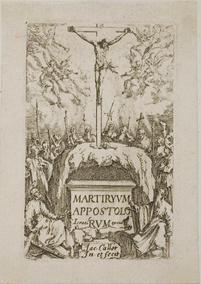 Frontispice, fra Apostlenes martyrier af Jacques Callot