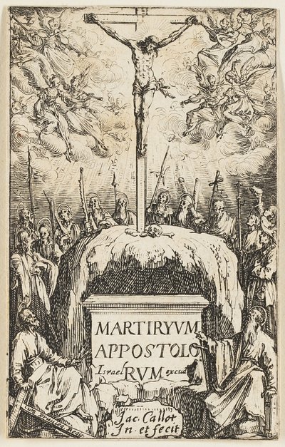 Frontispice, fra Apostlenes martyrier af Jacques Callot