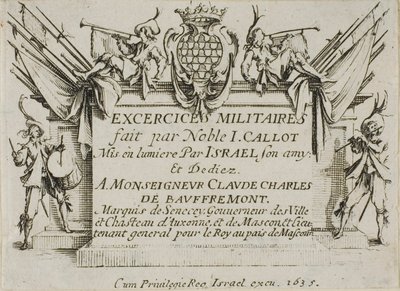 Frontispice, fra The Military Exercises af Jacques Callot