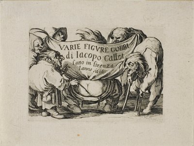 Frontispice, fra Varie Figure Gobbi af Jacques Callot