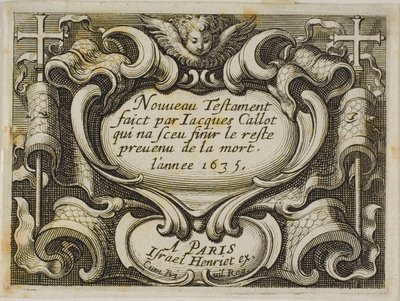 Frontispice, fra Det Nye Testamente af Jacques Callot