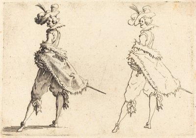 Herre set fra siden af Jacques Callot