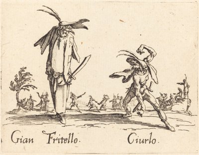 Gian Fritello og Ciurlo af Jacques Callot