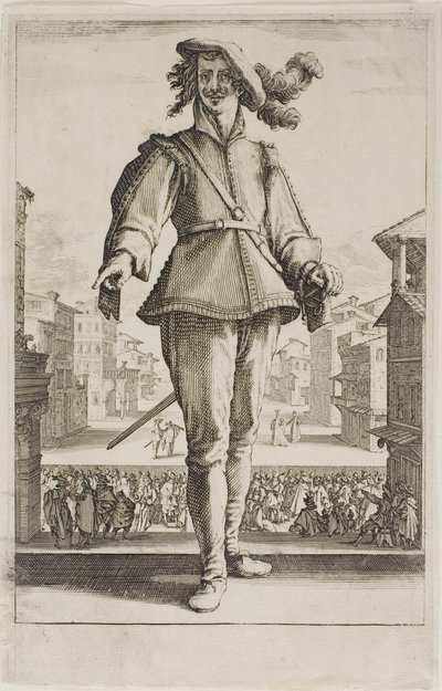 Jagtfugle, fra forskellige scener designet i Firenze af Jacques Callot