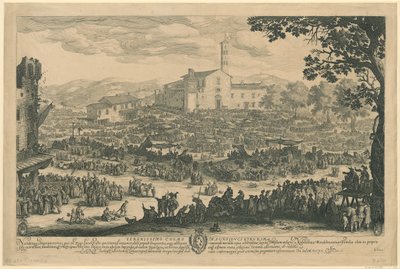 Marked i Impruneta [florentinsk version] af Jacques Callot