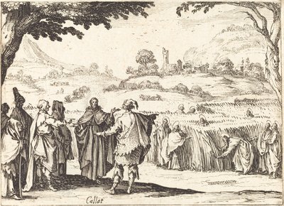 Jesus med farisæerne af Jacques Callot