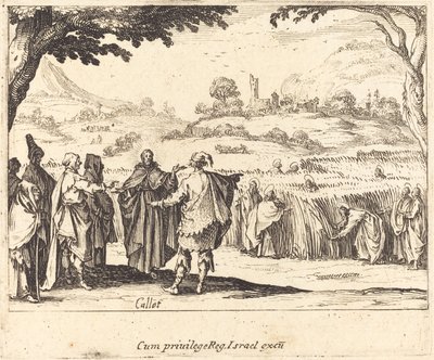 Jesus med farisæerne, 1635. af Jacques Callot