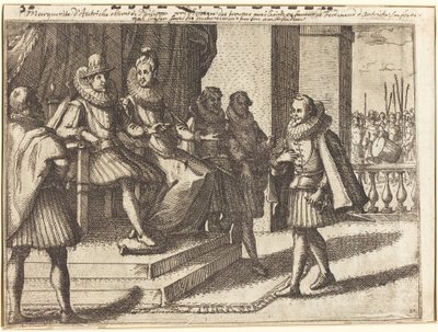 Konge og Dronning i samråd om tyrkerne [recto] af Jacques Callot