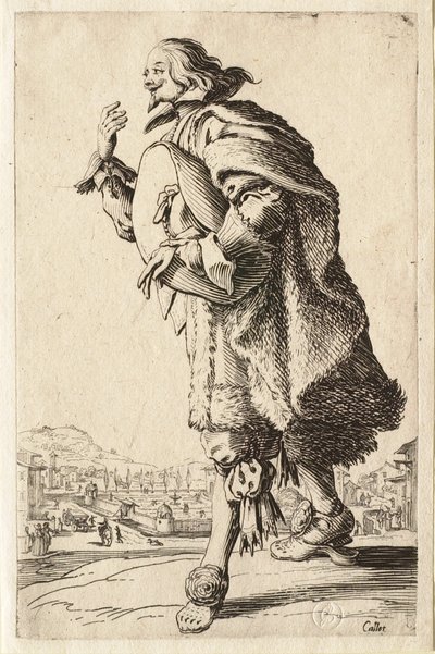 Adelen: Adelsmanden, der hilser med hatten under armen af Jacques Callot