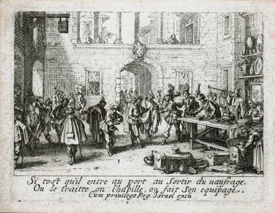 Den fortabte søns liv ... (kobberstik) af Jacques Callot