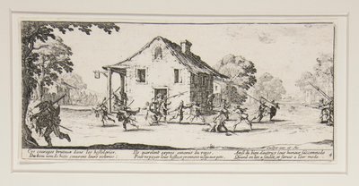 The Marauder, tallerken 4 fra serien The Great Miseries of War af Jacques Callot