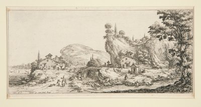Landscape #6 fra Landscapes for Giovanni de Medici af Jacques Callot