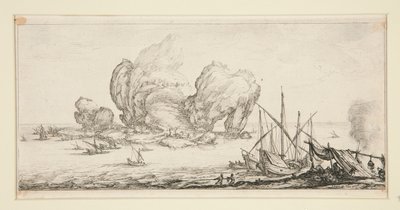 Le grand rocher (Den enorme klippe), fra Landscapes for Giovanni de Medici af Jacques Callot