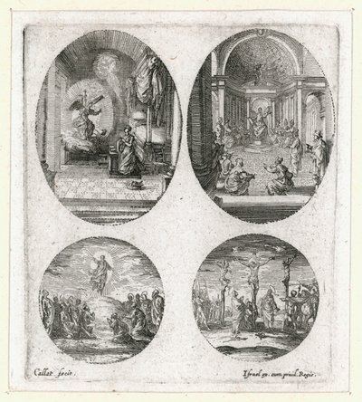 Passionens mirakler ... (kobberstik) af Jacques Callot