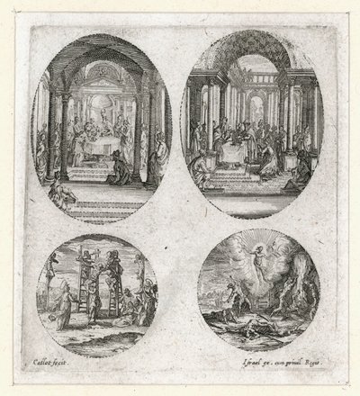 Passionens mirakler ... (kobberstik) af Jacques Callot