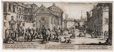 Krigens elendighed og ulykke ... (kobberstik) af Jacques Callot