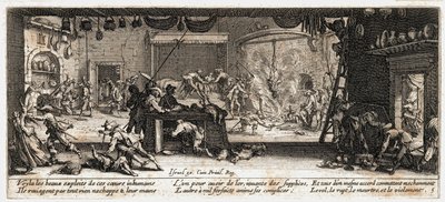 Krigens elendighed og ulykke ... (kobberstik) af Jacques Callot