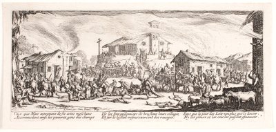 Krigens miseries and misfortunes (blad 7) af Jacques Callot