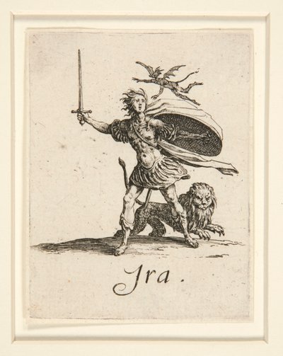 Kapitalfiskeri (de syv dødbringende synder): vrede (vrede) af Jacques Callot