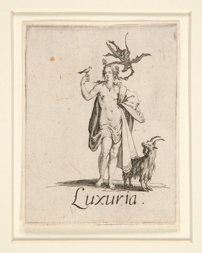 De syv dødssynder: begær af Jacques Callot