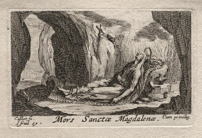 The Penitents: Death of Ste. Madeleine af Jacques Callot