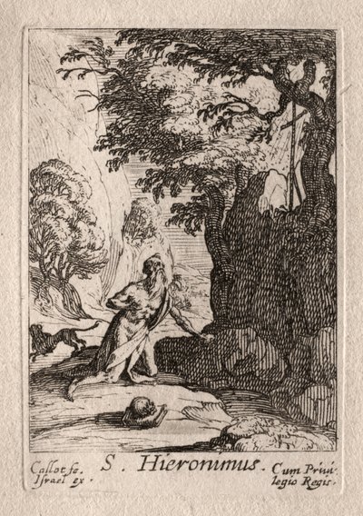 The Penitents: St. Jerome. af Jacques Callot