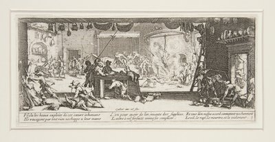 Krigens store elendighed: nr. 5 - Plyndringen af af Jacques Callot