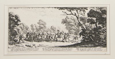 The Great Miseries of War: No. 9 - Discovery of the Malefactors af Jacques Callot