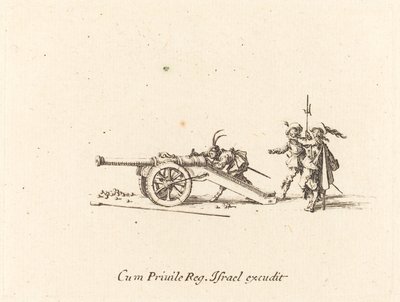 Lader kanonen, 16341635. af Jacques Callot