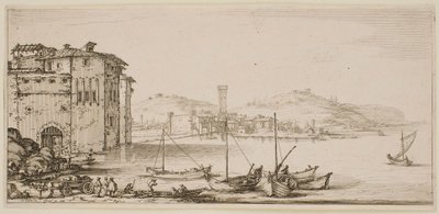 Læsning af varer, fra serien »Firenzes landskaber« af Jacques Callot