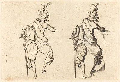 Mand med sværd af Jacques Callot