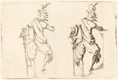Mand med sværd af Jacques Callot