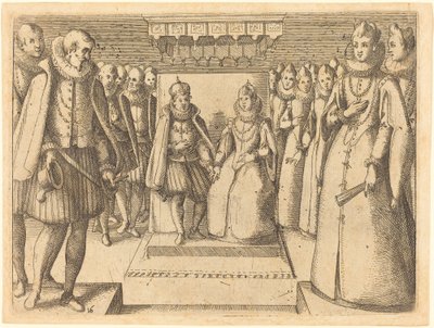Møde mellem Margaret af Østrig og Filip III, af Jacques Callot