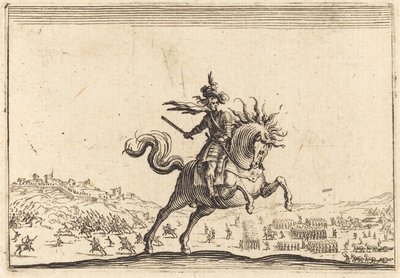 Militærchef til hest af Jacques Callot