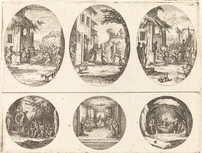 Lidenskabens mysterier, ca. 1631. af Jacques Callot