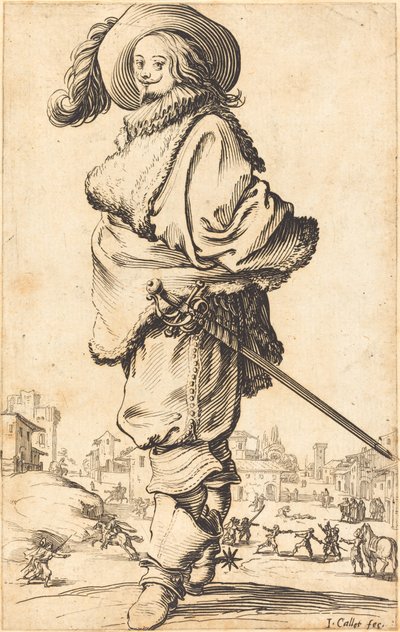 Ædelmand med Pelsplastron af Jacques Callot