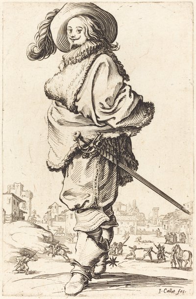 Ædelmand med Pelsplastron af Jacques Callot