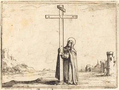 Nonne, der omfavner det hellige kors af Jacques Callot
