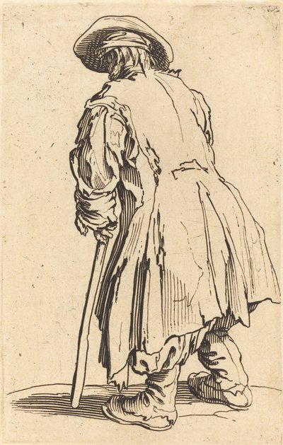 Gammel tigger med én krykke, ca. 1622 af Jacques Callot