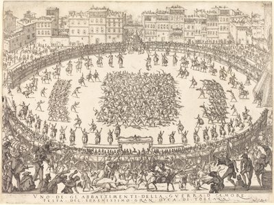 En af infanterikampene af Jacques Callot