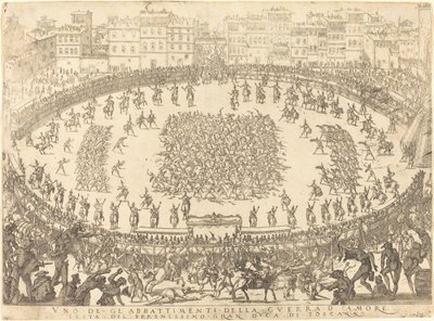 En af infanterikampene, 1616. af Jacques Callot