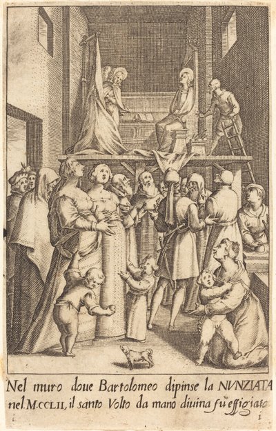Bebudelsens maleri, 1619. af Jacques Callot