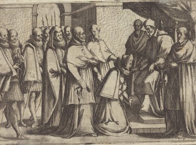 Paveligt publikum [verso] af Jacques Callot