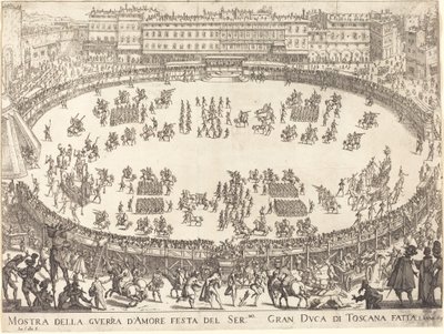 Parade i Amfiteatret af Jacques Callot