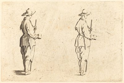 Bonde med en kop, ca. 1622. af Jacques Callot