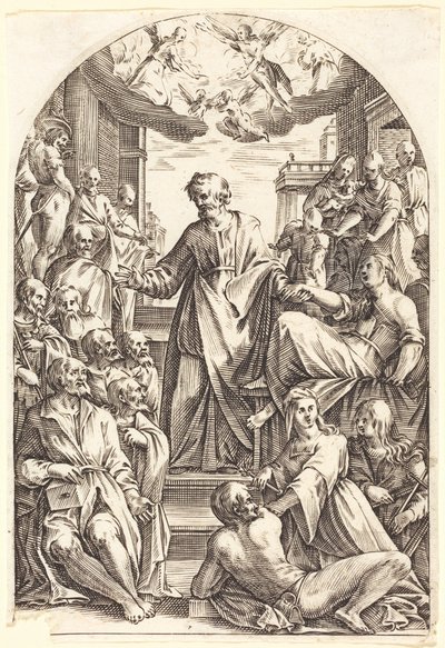Peter opvækker Tabitha af Jacques Callot