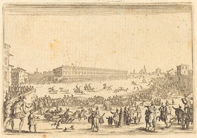 Piazza ved Porta al Prato af Jacques Callot