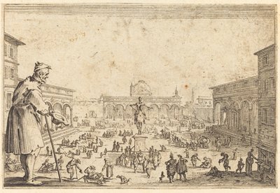 Piazza SS. Annunziata, Firenze af Jacques Callot